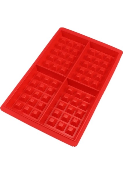 4 Delikli Dikdörtgen Stili Dıy Waffle Kalıp Makinesi Tava Mikrodalga Pişirme Kurabiye Kek Muffin Silikon Bakeware Pişirme Araçları Mutfak Aksesuarları Malzemeleri Zxh (Yurt Dışından)