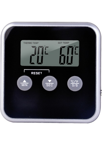 1 Adet Siyah Stil 1 Adet Dijital Mutfak Termometresi Barbekü Elektronik Dijital Gıda Probu Termometre Barbekü Su Süt Et Sıcaklığı Mutfak Gereçleri (Yurt Dışından)