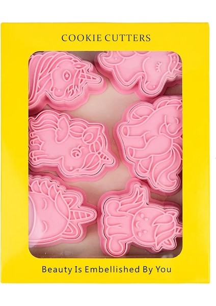 A01 Stili Kutu Pembe 3D Unicorn Kurabiye Kalıbı Çocuk Craftsma Kalıp Mutfak Pişirme Pasta Bakeware Aracı (Yurt Dışından) fırsatları