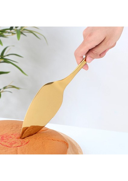 1gökkuşağı Stili Paslanmaz Çelik Gökkuşağı Kek Kürek Ekmek Bıçağı Pasta Pizza Peynir Spatula Sunucu Kek Bölücü Kesici Bıçaklar Pişirme Araçları (Yurt Dışından) indirimleri