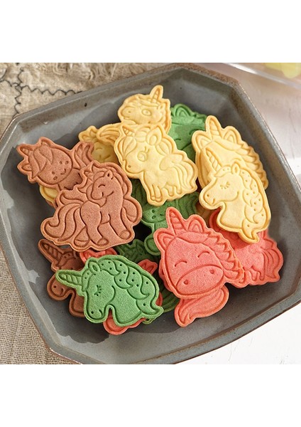1 Takım Tarzı Et 3D Unicorn Kurabiye Kesiciler Karikatür Plastik Fondan Bisküvi Kalıbı Abs Plastik Pişirme Kalıbı Kurabiye Dekorasyon Araçları (Yurt Dışından) modelleri