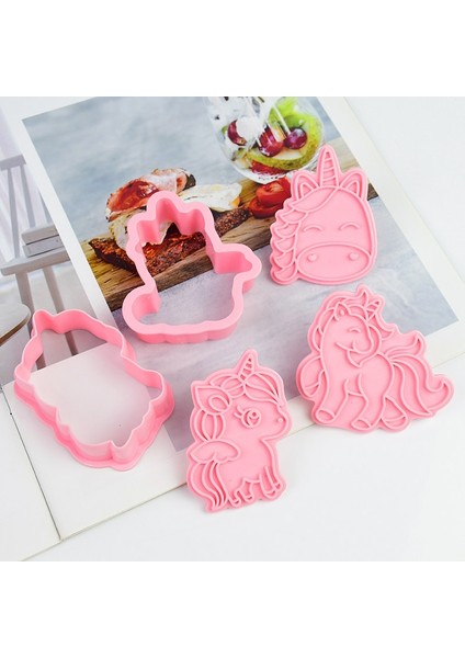 1 Takım Tarzı Et 3D Unicorn Kurabiye Kesiciler Karikatür Plastik Fondan Bisküvi Kalıbı Abs Plastik Pişirme Kalıbı Kurabiye Dekorasyon Araçları (Yurt Dışından) fırsatları
