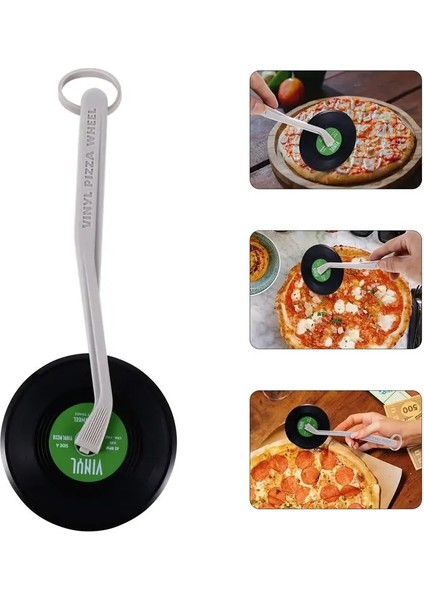Yeşil Stil 1 Adet Ekmek Kesici Vinil Kayıt Pizza Tekerlek Yaratıcı Pizza Kesici Restoran Fırın Için Pizza Pişirme Araçları (Yurt Dışından) modelleri