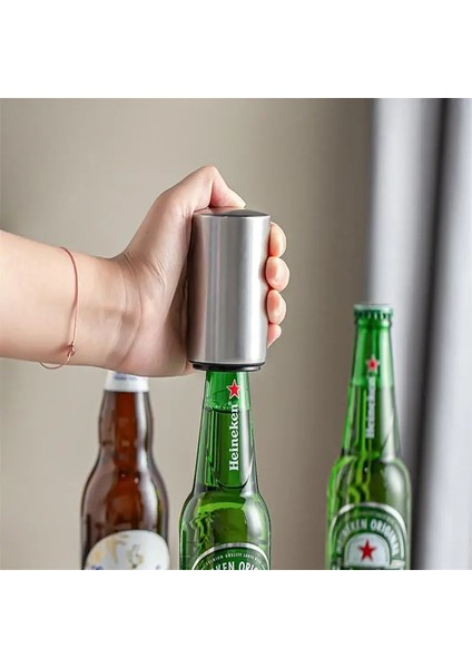 Altın Tarzı Bira Şişesi Otomatik Açacağı Mıknatıs Bira Açacağı Paslanmaz Çelik Aşağı Açacağı Şarap Bira Soda Kapağı Açacağı Mutfak Aksesuarları (Yurt Dışından)