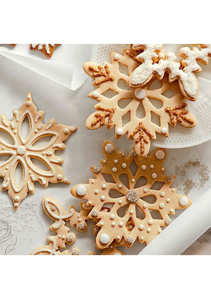 Zencefilli Kurabiye Tarzı Çerez Kesiciler Kalıpları Paslanmaz Çelik Noel Kar Tanesi Bisküvi Kalıp Dıy Fondan Pasta Dekorasyon Pişirme Mutfak Aracı Alet (Yurt Dışından) fiyatları