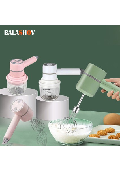 Stil 2 Beyaz Stil 2 In 1 Kablosuz Gıda Mikserleri Taşınabilir Elektrikli Sarımsak Doğrayıcı Ezici Çırpma Yumurta Çırpıcı 3-Speed ​​​​kontrol Mutfak El Köpürtücü (Yurt Dışından) indirimleri