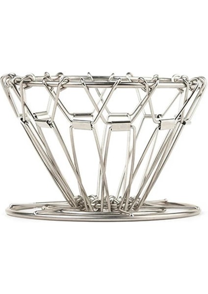 Gümüş Tarzı Katlanabilir Kahve Damlatıcı Filtre Kağıt Tutucu Dağıtıcı Depolama Standı Kamp Katlanır Kahve El Yapımı Koleksiyon Aksesuarları (Yurt Dışından)