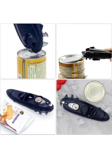 Mavi Stil Kutu Açacağı Işlevli 8 1 Taşınabilir Gadget Paslanmaz Çelik Yan Kesici Kavanoz Açacağı Bira Şişesi Açma Mutfak Bar Araçları (Yurt Dışından) modelleri