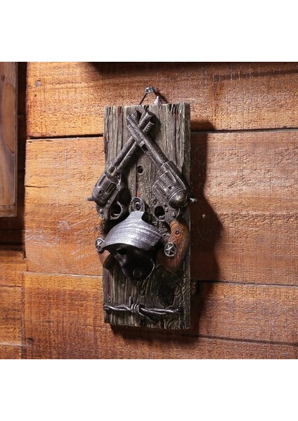 Kahverengi Tarzı 8 Inç Yüksek Vintage Bira Açacağı Batı Bar Duvar Dekoru Şişe Açacağı Dekorasyon Duvar Askı Konserve Açacağı Yaratıcı Hediye (Yurt Dışından)