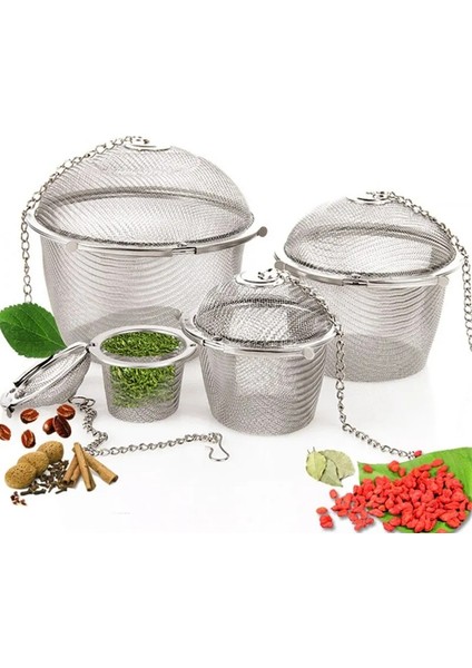 6.5cm Tarzı 5 Boyutlu Paslanmaz Çelik Süzgeçler Çay Demlik Kilitleme Baharat Çay Süzgeç Örgü Demlik Çay Filtresi Süzgeçler Mutfak Aksesuarları (Yurt Dışından) fiyatları