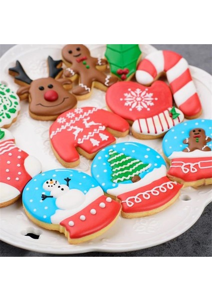 5 Adet Tarzı Ristmas Çerez Kesici Kek Kalıbı Zencefilli Kurabiye Noel Ağacı Bisküvi Fondan Kesici Dıy Pişirme Aracı Navidad Mutfak Dekoru (Yurt Dışından) modelleri