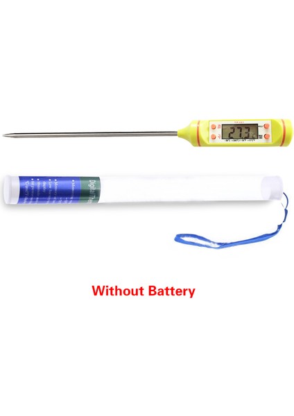 Gri Stil Mutfak Gıdaları Prob Termometresi Et Süt Gıda Sıcaklık Ölçme Aleti Barbekü Aksesuarları Pişirme Aleti Ev Termometreleri (Yurt Dışından)