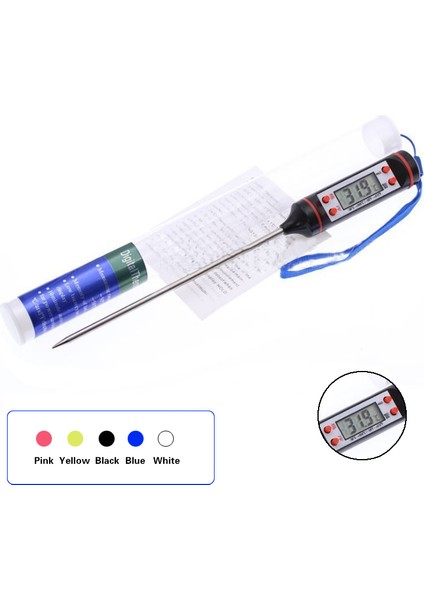 Gri Stil Mutfak Gıdaları Prob Termometresi Et Süt Gıda Sıcaklık Ölçme Aleti Barbekü Aksesuarları Pişirme Aleti Ev Termometreleri (Yurt Dışından) fiyatları