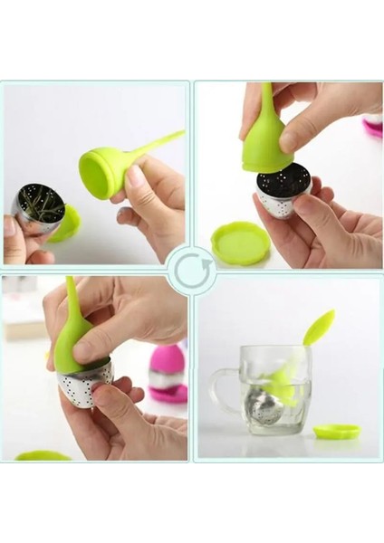 Yeşil Stil 1 Adet Çay Demlik Paslanmaz Çelik Çay Topu Yaprak Çay Süzgeç Demleme Cihazı Için Bitkisel Baharat Filtresi Teaware Mutfak Aksesuarları (Yurt Dışından) fırsatları