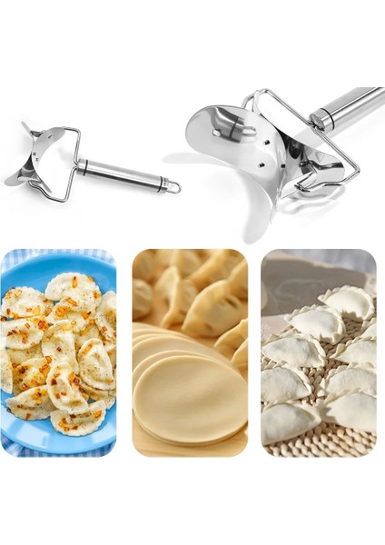 7.5cm Tarzı Paslanmaz Çelik Haddeleme Baozi Börek Sarıcı Makinesi El Tipi Çerezler Daire Hamur Yapma Araçları Mutfak Gereçleri Mutfak Pişirme (Yurt Dışından)
