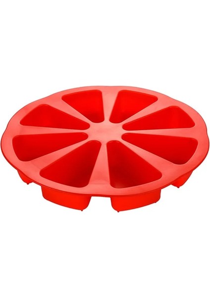Kırmızı Stil Silikon Bakeware Pişirme Gıda Kalıbı 8 Puan Scone Kek Ev Mikrodalgada Kullanılan Ev Mutfak Pişirme Yeniden Kullanılabilir Silikon Kalıp (Yurt Dışından)