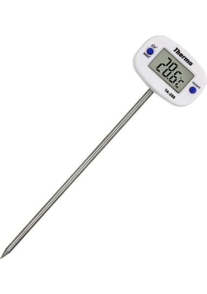 Beyaz Stil Dijital Mutfak Termometresi LCD Ekran Barbekü Et Termometresi Gıda Probu Süt Et Sıcaklık Mutfak Pişirme Araçları (Yurt Dışından)