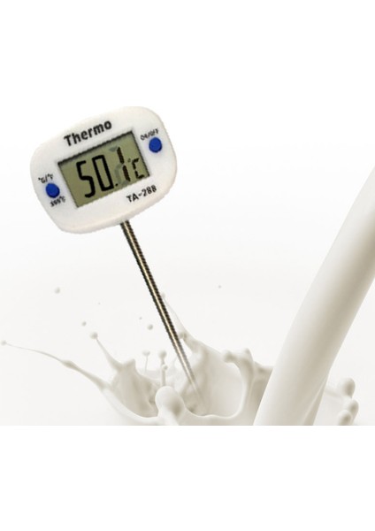 Beyaz Stil Dijital Mutfak Termometresi LCD Ekran Barbekü Et Termometresi Gıda Probu Süt Et Sıcaklık Mutfak Pişirme Araçları (Yurt Dışından) modelleri