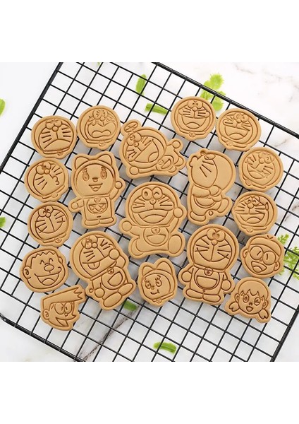 No.14 Tarzı Doraemon Karikatür Bisküvi Kalıbı 3D Basılabilir Çerez Damgası Plastik Özel Çerez Kesici Noel Dekorasyon Araçları (Yurt Dışından) modelleri