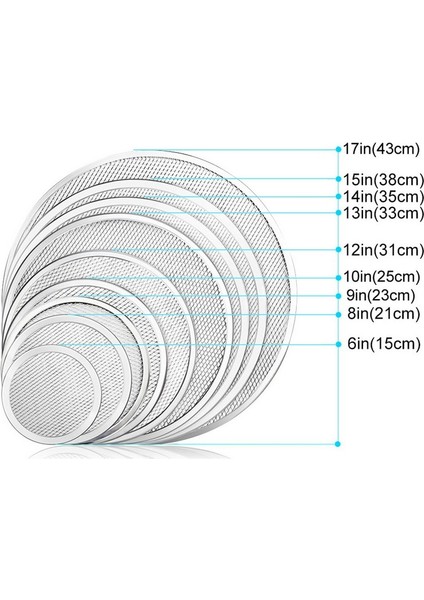 13 Inç Tarzı Alüminyum Çelik Yapışmaz Pizza Taşları Pizza Tavası Pizza Fırın Tepsisi Tepsi Örgü Tepsi Plaka Yemekleri Bakeware Pişirme Araçları 6- (Yurt Dışından) indirimleri