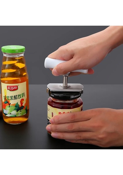 Yeşil Stil Paslanmaz Çelik Tutucu Konserve Açacağı Kolay Kavrama Şişe Açacağı Çok Fonksiyonlu Ayarlanabilir Manuel Kavanoz Kapağı Açacağı Aracı Mutfak Aletleri (Yurt Dışından) fiyatları