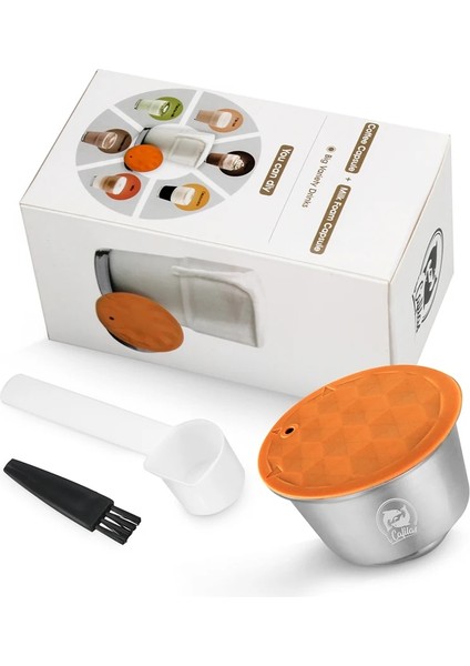 Koyu Gri Tarzı Dolce Gusto Kahve Için Doldurulabilir Kapsül Yeniden Kullanılabilir Paslanmaz Çelik Filtre Kahve Filtresi Mini Lumio Için Süt Köpüğü Makinesi (Yurt Dışından)