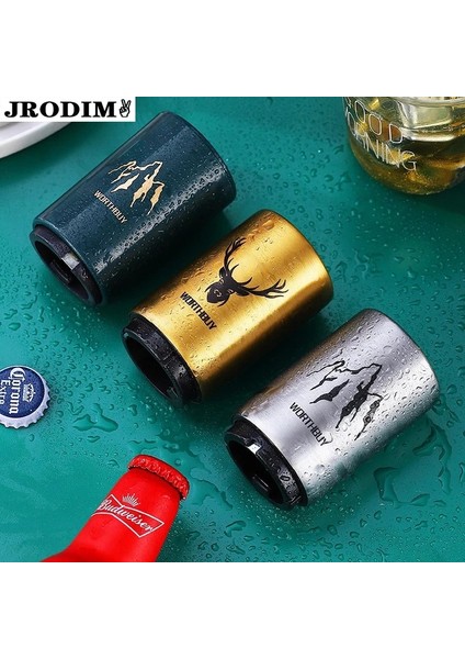 Sıradan Tarz Manyetik Otomatik Bira Şişe Açacağı Paslanmaz Çelik Aşağı Açacağı Şarap Bira Soda Kapağı Açacağı Mutfak Bar Araçları Aksesuarları (Yurt Dışından) modelleri