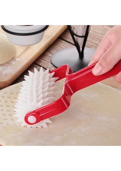 Paslanmaz Çelik Tekerlek Pizza Ekmek Iğne Zımbaları Rulo Pasta Pasta Hamur Pitter Dayanıklı Ahşap Saplı Bakeware Pizza Ors (Yurt Dışından) fiyatları