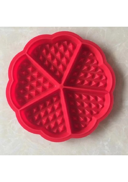 Yuvarlak Stil 4 Izgara Dikdörtgen Silikon Waffle Kalıpları Kek Kalıbı Gözleme ve Waffle Makinesi Dıy El Yapımı Mutfak Bakeware Aksesuarları AT57 (Yurt Dışından)