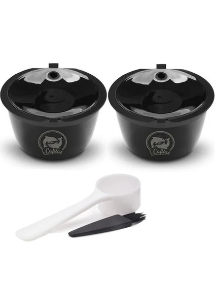 Siyah Stil Dolce Gusto Kahve Kapsülü Için Plastik Kapsül Doldurulabilir Yeniden Kullanılabilir Nescafe ile Uyumlu Dolce Gusto Dolum Bardağı 150 Kez Kullanın (Yurt Dışından)