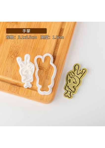 Avuç Içi Tarzı Cadılar Bayramı Balkabağı Hayalet Kurabiye Kek Piston Kesici Kabak Kedi Kurabiye Damgası Bisküvi Fondan Çikolata Kalıp Kek Dekorasyon Araçları (Yurt Dışından)