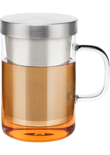 1 Adet Tarzı 450ML Demlik Cam Çay Bardağı Çay Filtresi Çay Süzgeci Isıya Dayanıklı Çiçek Çay Bardağı Çay Severler Için Mükemmel Hediye Mutfak Aksesuarları (Yurt Dışından)