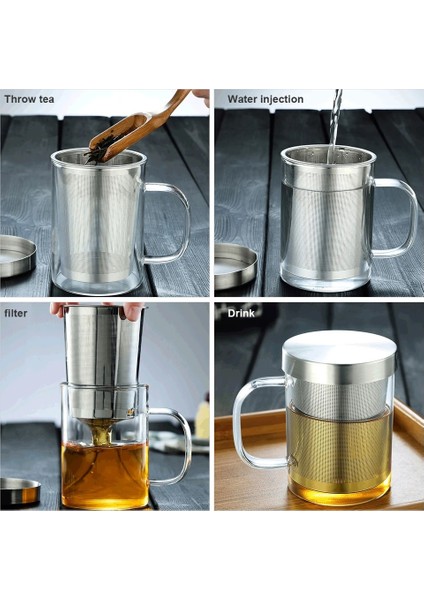 1 Adet Tarzı 450ML Demlik Cam Çay Bardağı Çay Filtresi Çay Süzgeci Isıya Dayanıklı Çiçek Çay Bardağı Çay Severler Için Mükemmel Hediye Mutfak Aksesuarları (Yurt Dışından) fırsatları
