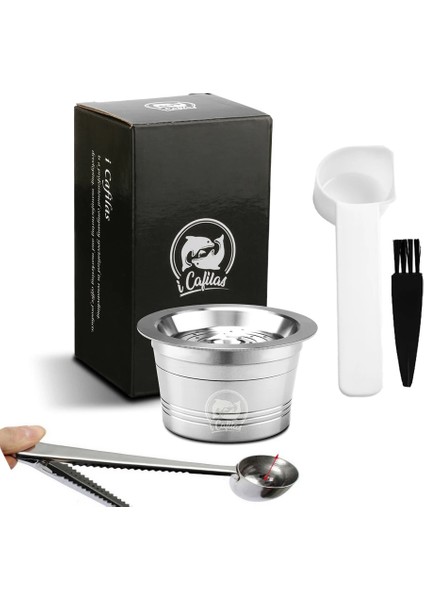 Menekşe Tarzı Tchibo Cafissimo Yeniden Kullanılabilir Kapsüller Için Uygun Crema Yeniden Doldurulabilir Paslanmaz Çelik Kahve Filtresi, Caffitaly Makinesi Için Uygun (Yurt Dışından)