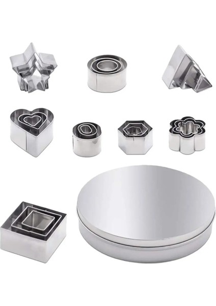 Gümüş Tarzı No.6 Boyutu Paslanmaz Çelik Kurabiye Bisküvi Dıy Kalıp Mini Kurabiye Kesici Seti Bisküvi Pişirme Pasta Kesiciler Dilimleme Mutfak Pişirme (Yurt Dışından) fırsatları