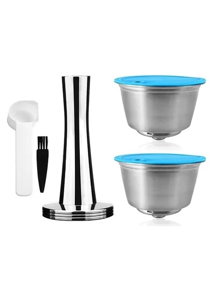 Erik Tarzı Recafımıl Eusable Crema Kahve Kapsülü ve Süt Filtresi Nescafe Dolce Gusto Kahve Makinesi Için Paslanmaz Çelik Espresso Pod Tamper (Yurt Dışından)