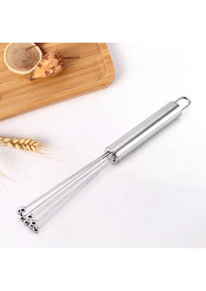 B Tarzı Boncuk Top Çırpma Manuel Paslanmaz Çelik Yumurta Karıştırma Çubuğu Mikser Mutfak Ev Blender El Yumurta Çırpıcı Dıy Pişirme Aracı (Yurt Dışından)