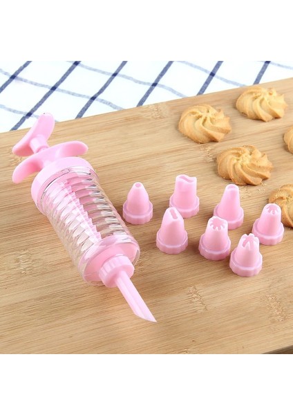 Pembe Tarzı Şerit Şekerleme Çerez Ipuçları Plastik Dıy Pasta Şırınga Ekstruder Krem Meme Kek Süslemeleri Araçları Krem Tabancası (Yurt Dışından) modelleri
