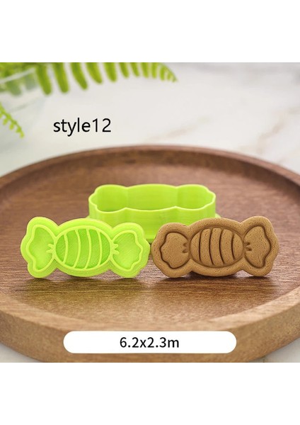 STIL12 Stil Noel Çerez Piston Kesiciler Fondan Kek Kalıbı Bisküvi Sugarcraft Kek Dekorasyon Araçları (Yurt Dışından)