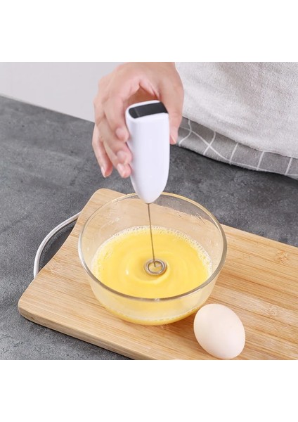 Beyaz Stil Mini Paslanmaz Elektrikli El Yumurta Çırpıcı Ev Mutfak Çelik Kahve Süt Çay Blender Krem Karıştırma Karıştırıcıyı Yendi (Yurt Dışından)