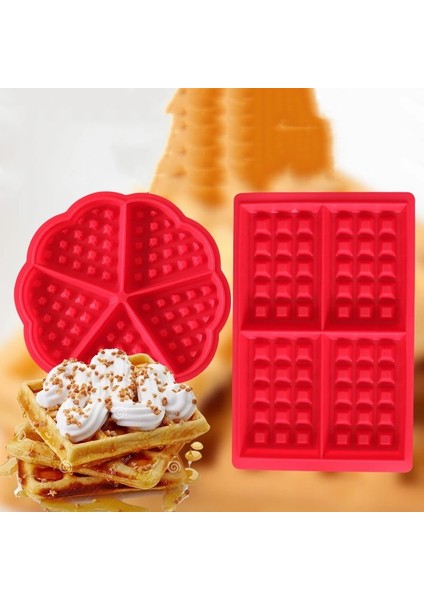 Kalp Tarzı Silikon Waffle Kalıp Makinesi Yapışmaz Waffle Kalıp Mutfak Bakeware Kek Kalıp Makineleri Fırın Için Yüksek Sıcaklık Pişirme Seti (Yurt Dışından) fiyatları