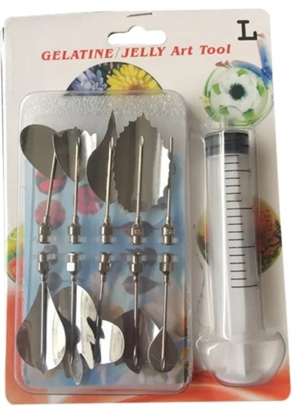 L Tarzı Kek Dıy Tooludding Nozul +1 Şırınga Aracı 3D Jöle Çiçek Kek Jello Jelatin Sanat Aracı Rusya Nozul (Yurt Dışından)