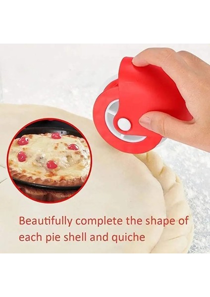 Dalga Deseni Stili Pasta Tekerleği Dekoratör Pizza Kesici Pasta Kafes Kesici Pasta Pasta Dekor Kesici Erişte Makinesi Makarna Erişte Kesici Pasta ve Ba (Yurt Dışından) indirimleri