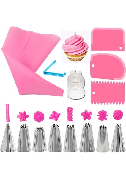 Gök Mavisi Tarzı Et Yeniden Kullanılabilir Buzlanma G Nozullar Seti Pasta Torbası Kazıyıcı Çiçek Kremi Ipuçları Dönüştürücü Pişirme Fincan Dıy Kek Dekorasyon Araçları (Yurt Dışından) modelleri