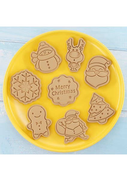 B-2 Tarzı Noel Karikatür Bisküvi Kalıbı Çerez Kesici 3D Bisküvi Kalıbı Abs Plastik Pişirme Kalıbı Çerez Dekorasyon Araçları Mutfak Aletleri (Yurt Dışından) fiyatları