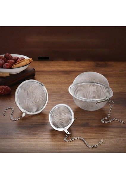 75X70MM Stili 304 Paslanmaz Çelik Çay Topu Süzgeç Küre Kilitleme Baharat Örgü Demlik Mutfak Aletleri (Yurt Dışından)