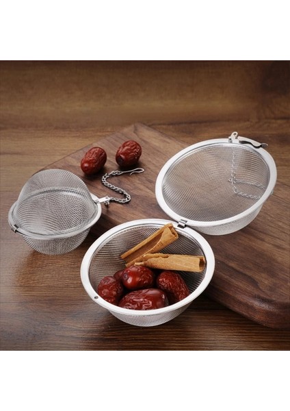 75X70MM Stili 304 Paslanmaz Çelik Çay Topu Süzgeç Küre Kilitleme Baharat Örgü Demlik Mutfak Aletleri (Yurt Dışından)