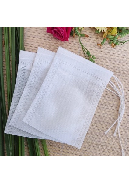 Beyaz Stil 100 Adet Tek Kullanımlık Çay Poşeti Filtre Torbaları Çay Demlik Filtre Torbaları Ipek Iplik Sızdırmazlık Dokumasız Filtre Torbaları Mutfak Aksesuarları (Yurt Dışından) fiyatları