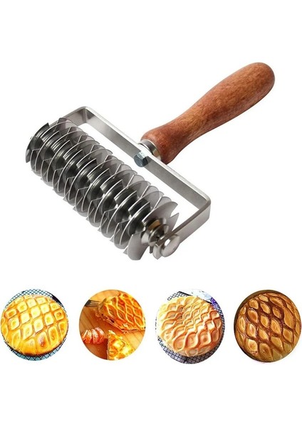 Bir Stil Sıcak Paslanmaz Çelik Kafes Kesici Rulo Pasta Ekmek Pizza Tekerleği Pasta Hamur Kesici Dıy Bakeware Wf (Yurt Dışından) modelleri