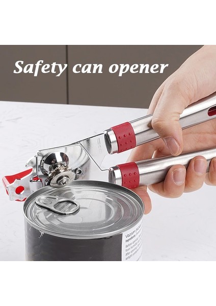 Kırmızı Stil En Iyi Konserve Açacağı Mutfak Aletleri Profesyonel El Manuel Paslanmaz Çelik Konserve Açacağı Yandan Kesilmiş Manuel Kavanoz Açacağı Faydalı Aletler (Yurt Dışından) fiyatları